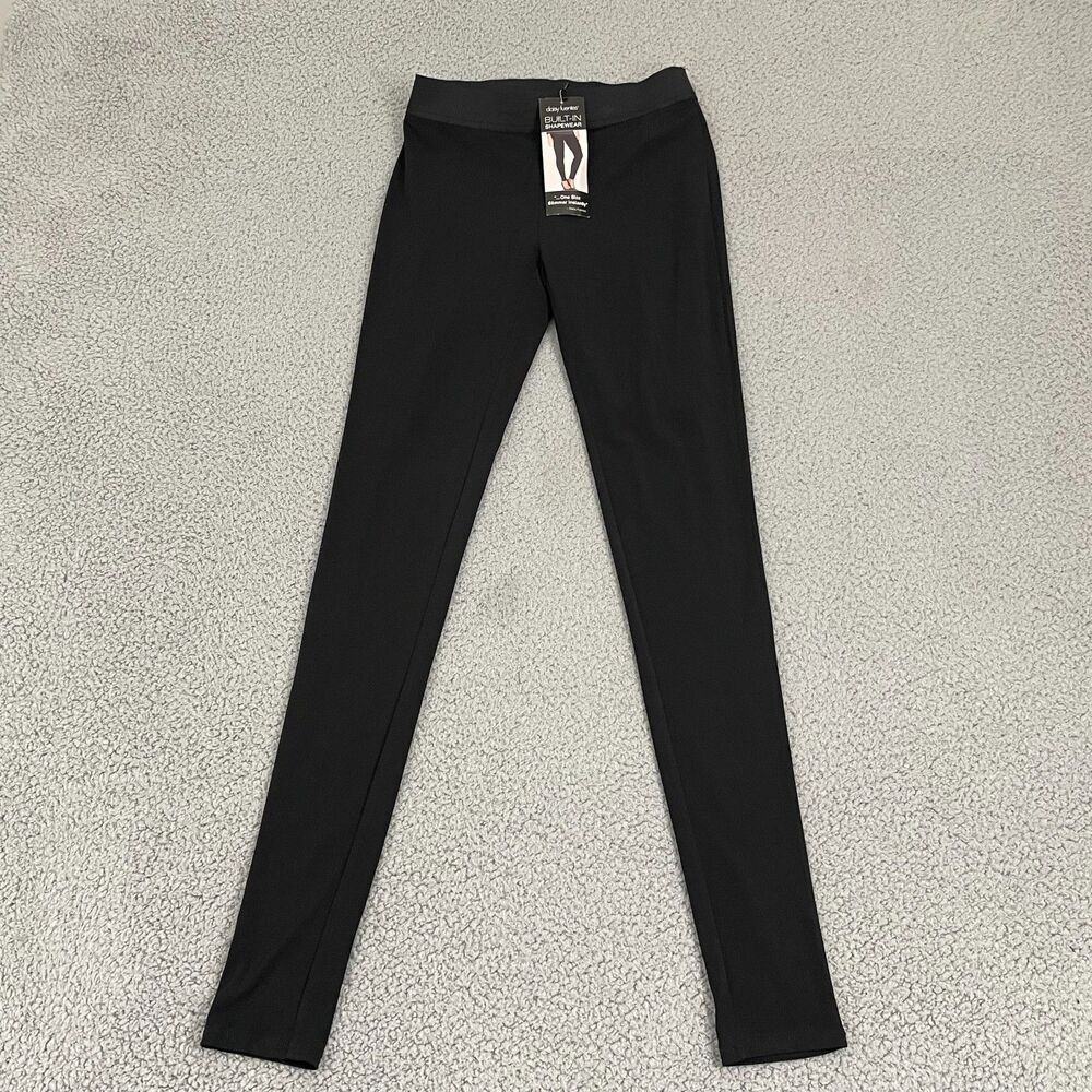 NEW Daisy Fuentes Built-In Shapewear Leggings Women XS Black Slimming Pull On
